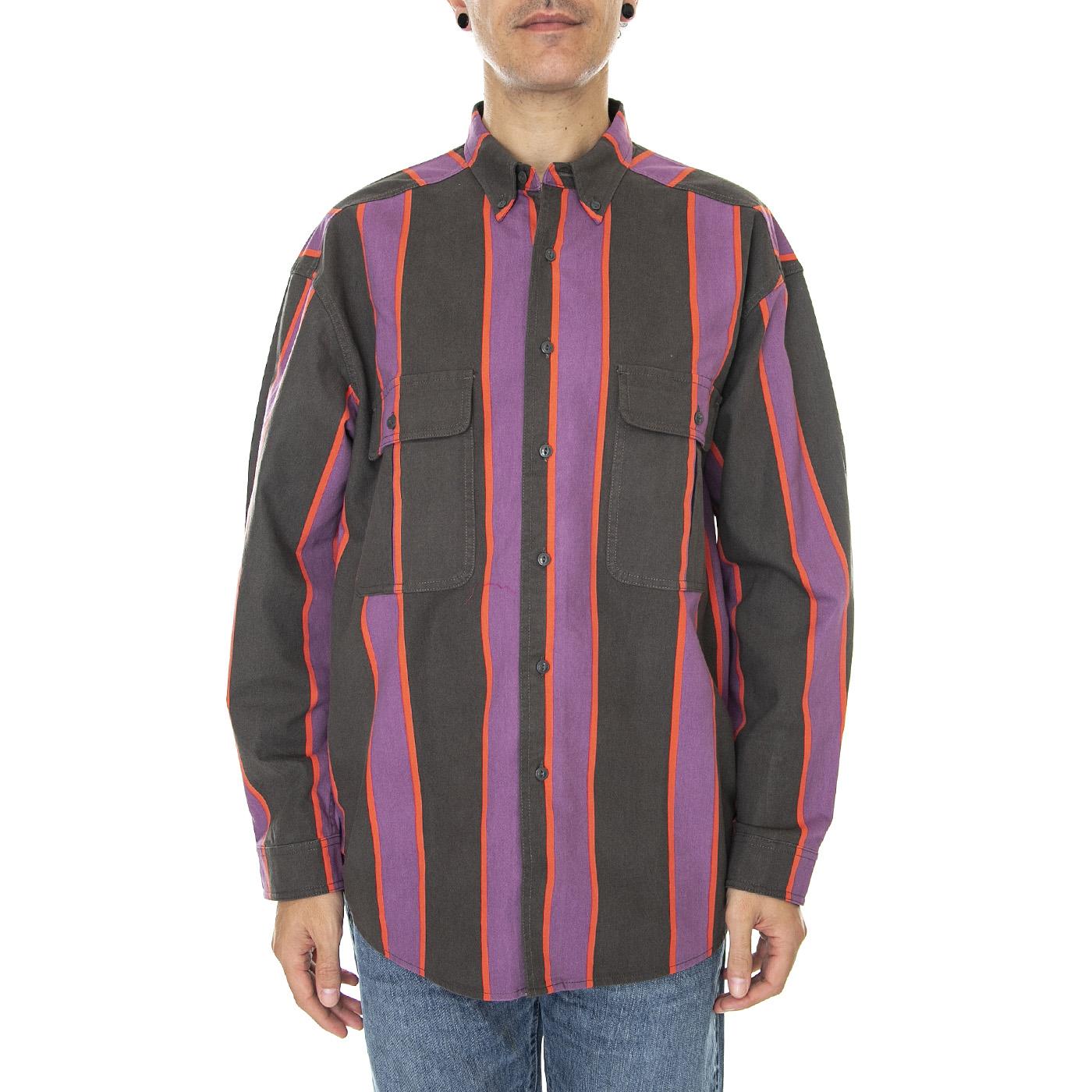 Skate L/S Woven Vertical Stripe Black Pu - Camicia Uomo Multicolore A0953-0005  LEVIS 