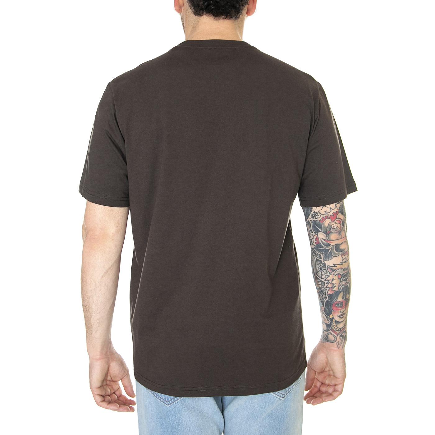 SS Mapleton T-Shirt Dark Brown - Maglietta Girocollo Uomo Marrone DK0A4XDBDBX1  DICKIES 
