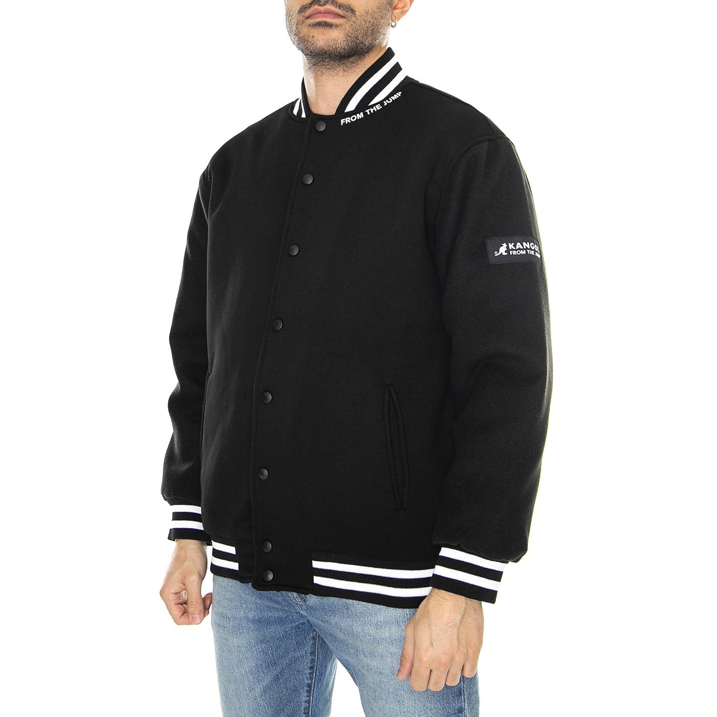 Bomber Giacca Black - Giacca Estiva Uomo Nera KAF22UBMJ104-99  KANGOL 