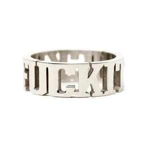 Fuck It Ring Silver - Anello Argento AC00865-SILVR  HUF 