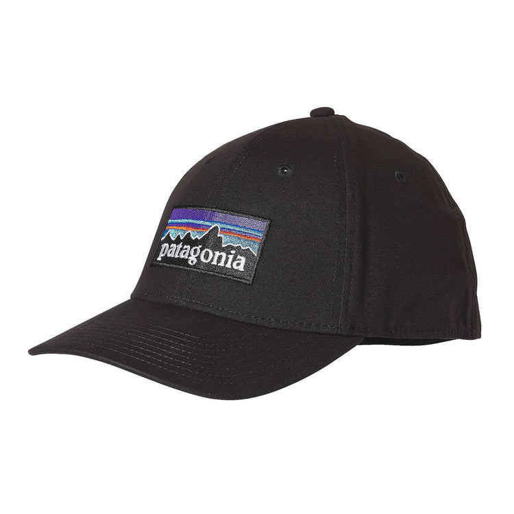 P-6 Logo Stretch Fit Hat Black 38098-BLK  PATAGONIA 