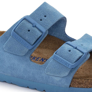 Arizona SFB Sky Blue Suede Leather - Sandali Uomo / Donna Blu 1024066  BIRKENSTOCK 