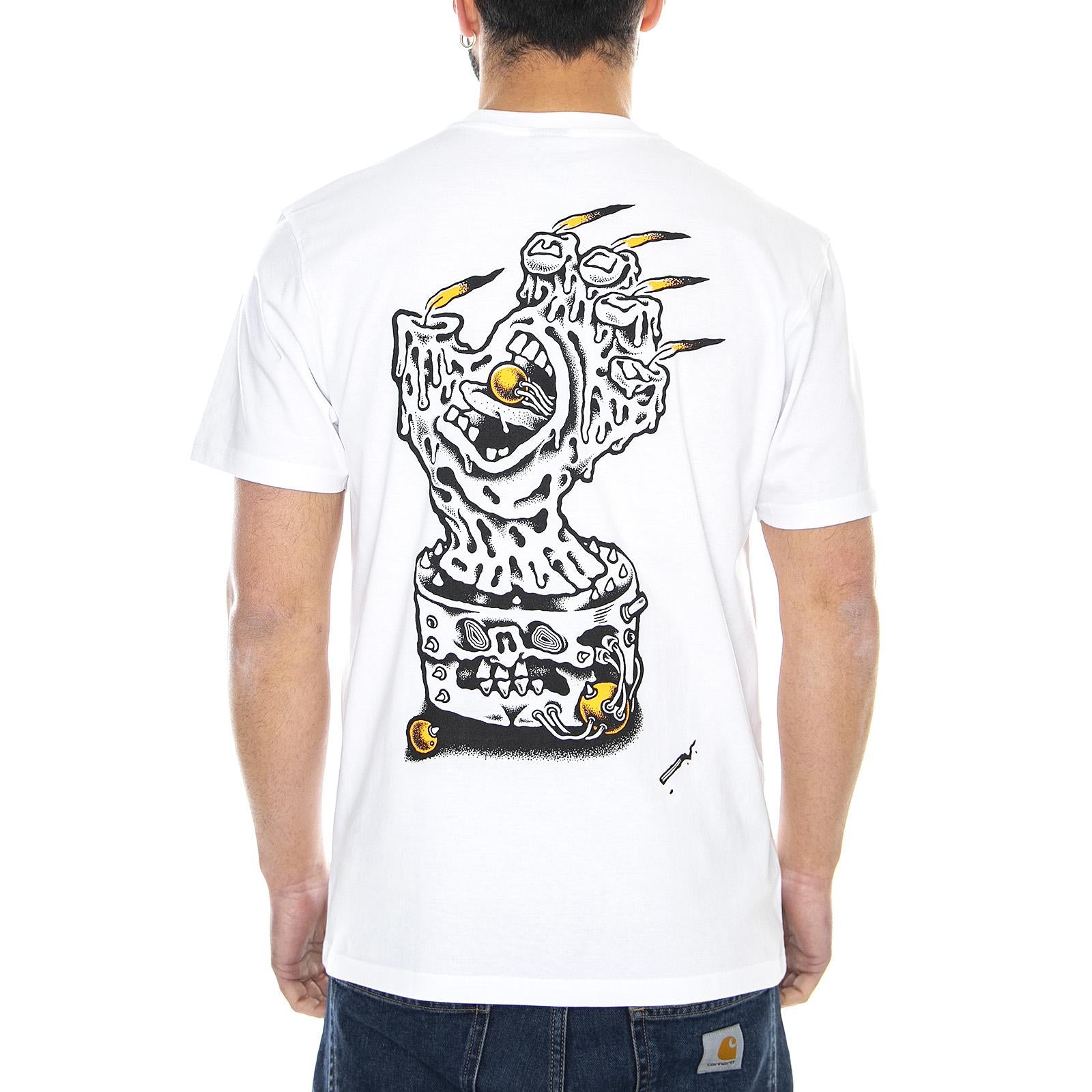  Black Magic Hand T-Shirt White  SANTA CRUZ 