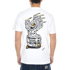  Black Magic Hand T-Shirt White  SANTA CRUZ 