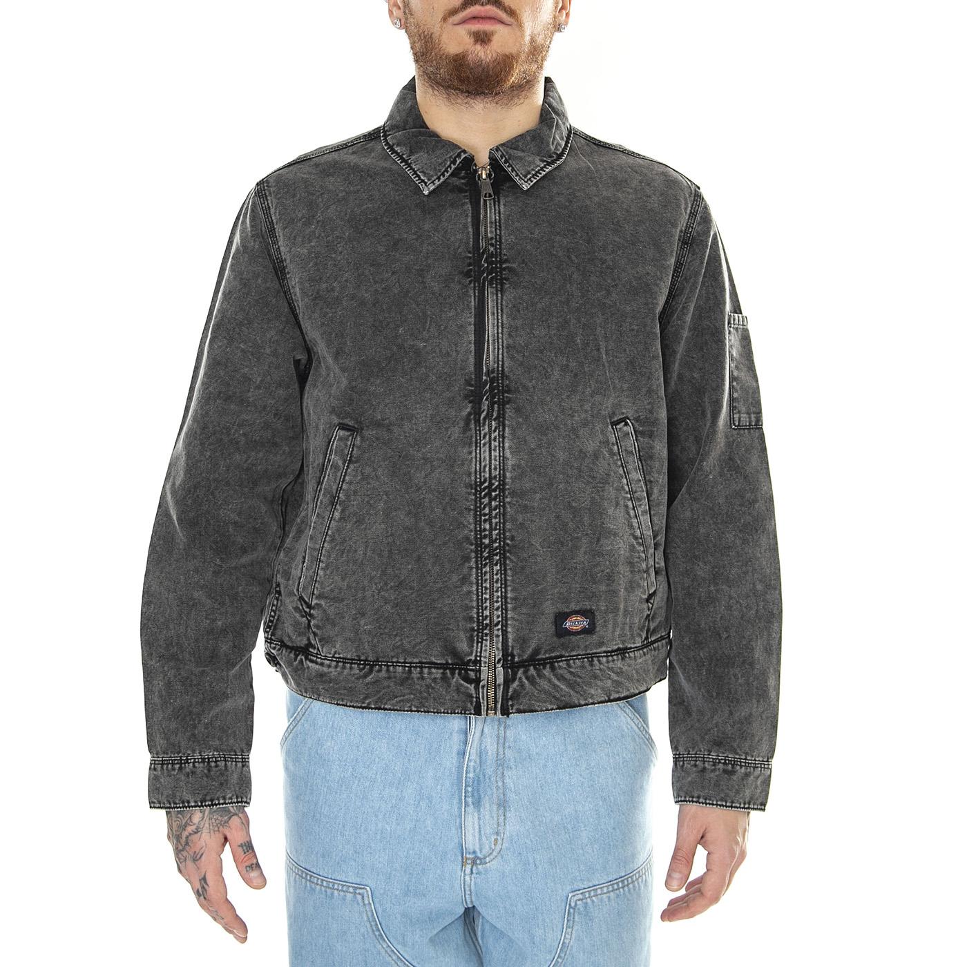 Newington Jacket Double Dye / Acid Wash Black - Giacca Uomo Grigia DK0A4YQNH861  DICKIES 