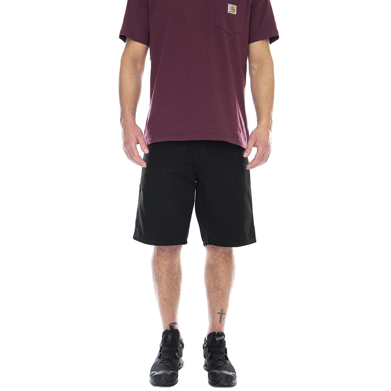 M' Single Knee Short Black - Bermuda Uomo Neri I027942.89.02.00  CARHARTT WIP 