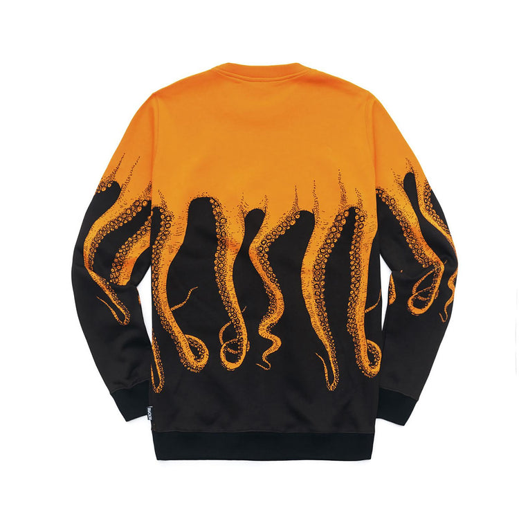 BLACK OCTOPUS CREWNECK ORANGE 113318_7  OCTOPUS 