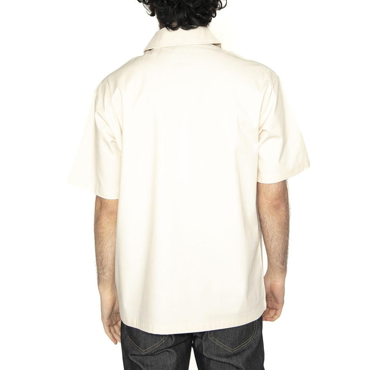 Ranch Qz Shirt Whitecap Gray - Camicia Maniche Corte Uomo Beige DK0A4Z7TF901  DICKIES 