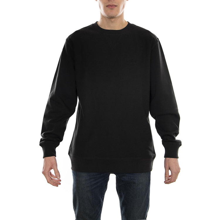 STOCK LS TERRY CREW BLACK 118269-BLACK  STUSSY 