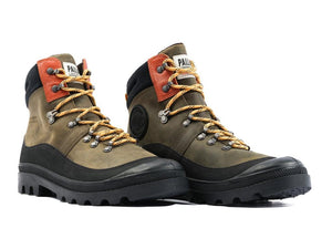 Pallabrousse Hkr Wp + Olive Night - Scarpe Stringate Profilo Alto Uomo Verdi PAS08840-325-M  PALLADIUM 