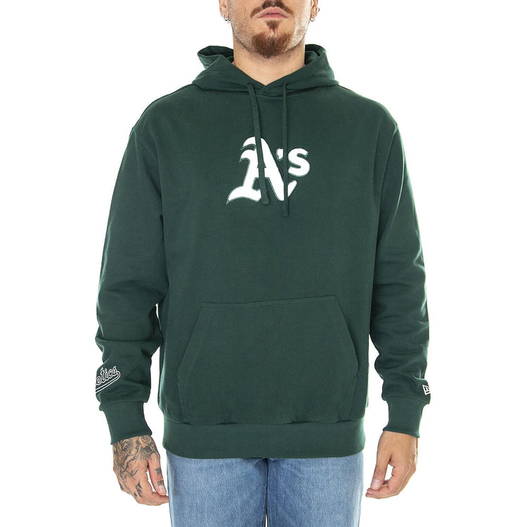 Hoodie Oversize Oakland Athletics World Series Patch - Felpa con Cappuccio Uomo Verde 60424318  NEW ERA 