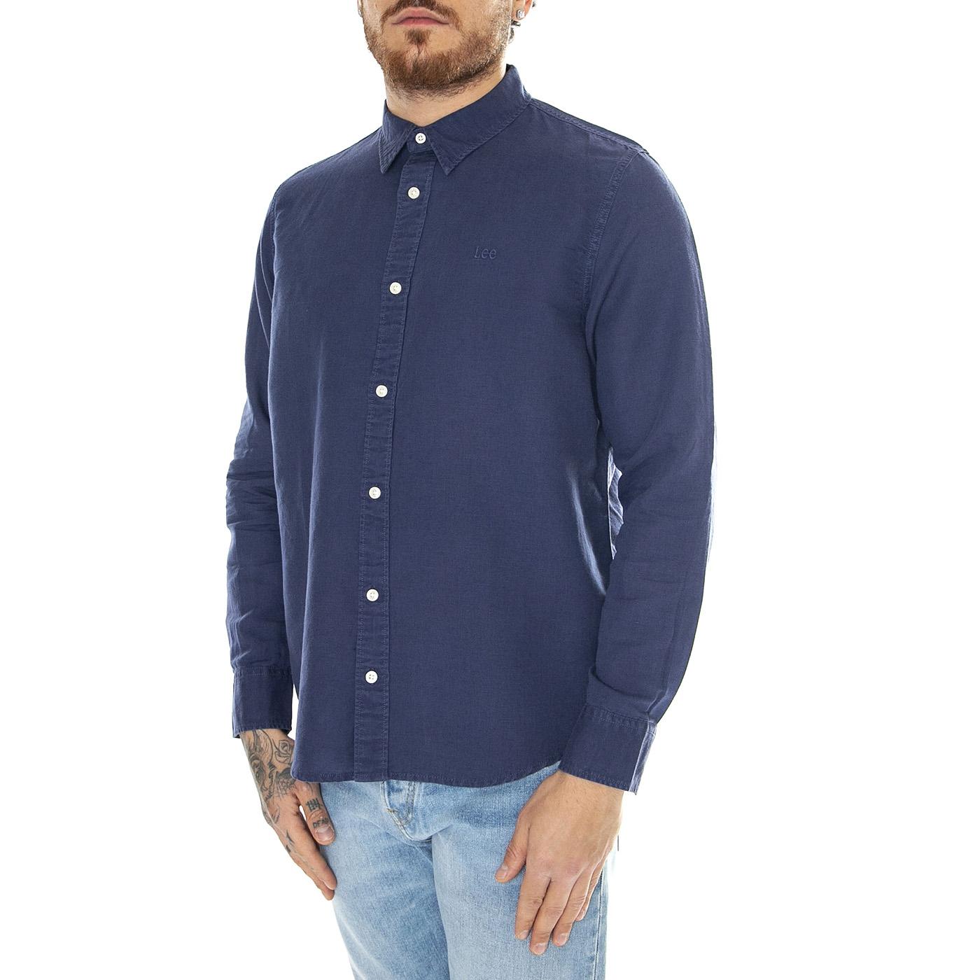 Patch Shirt Medieval Blue - Camicia Uomo Blu 112349964  LEE 