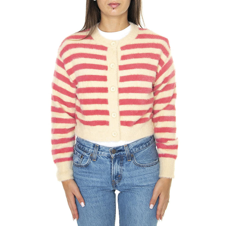 Cat Cardigan Jenny Stripe Marzipan Strip Pinks - Cardigan Donna Multicolore A3235-0010  LEVIS 