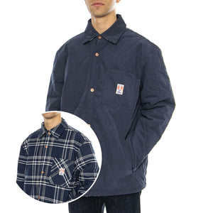 Casey Reversible Shaket Navy - Giacca Uomo Blu / Multi 112357279-BLUE  WRANGLER 