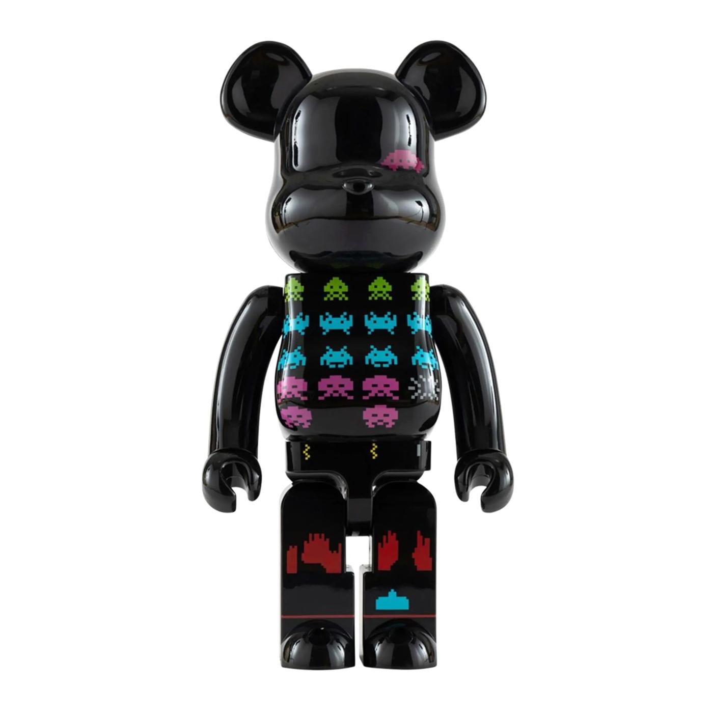 Medicom Space Invaders Be@rbrick Black 400% - Toy Medicom Multicolore MDTSPACE1  MEDICOM TOY 