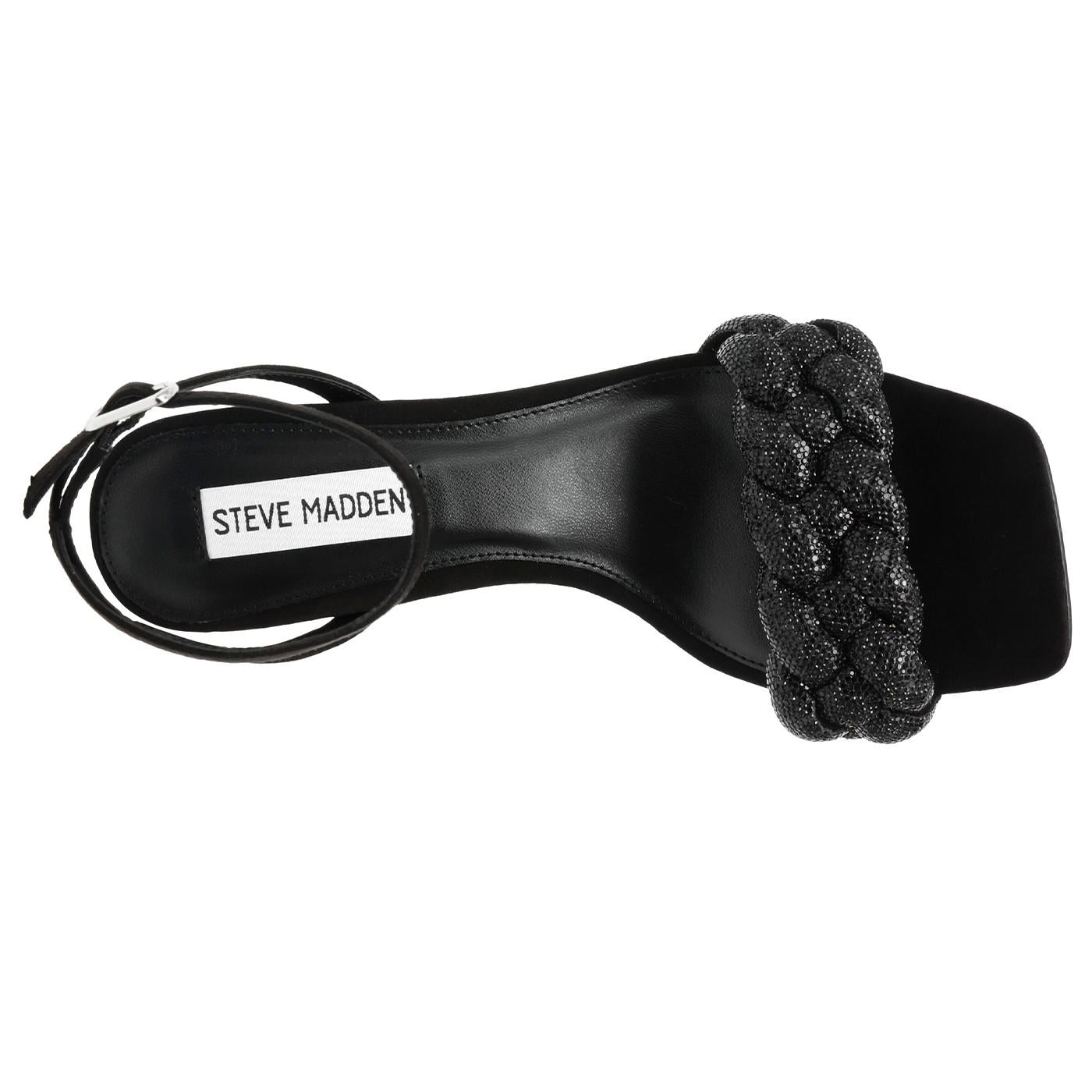 Lidia Black / Crystal - Sandali Donna Neri SMSLIDIA-BLK  STEVE MADDEN 