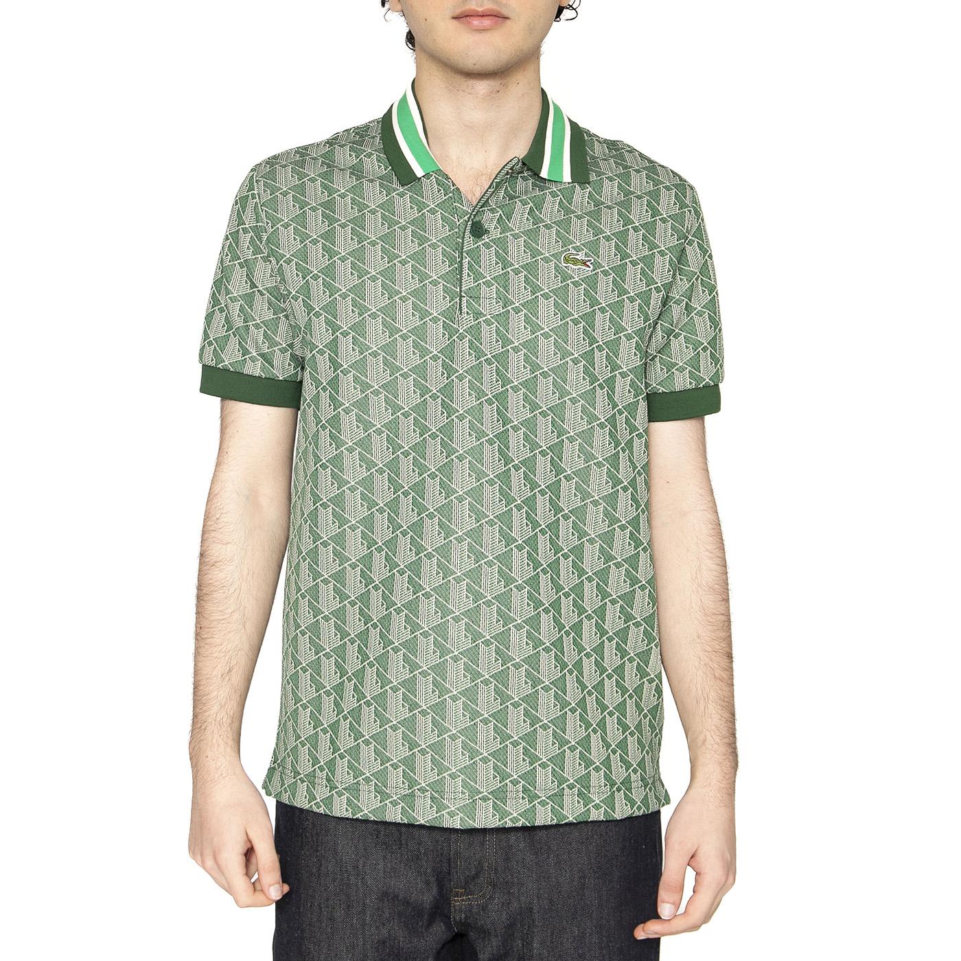 Maglietta M/C Hei Green Polo Shirt - Polo Uomo Verde DH1417-HEI  LACOSTE 