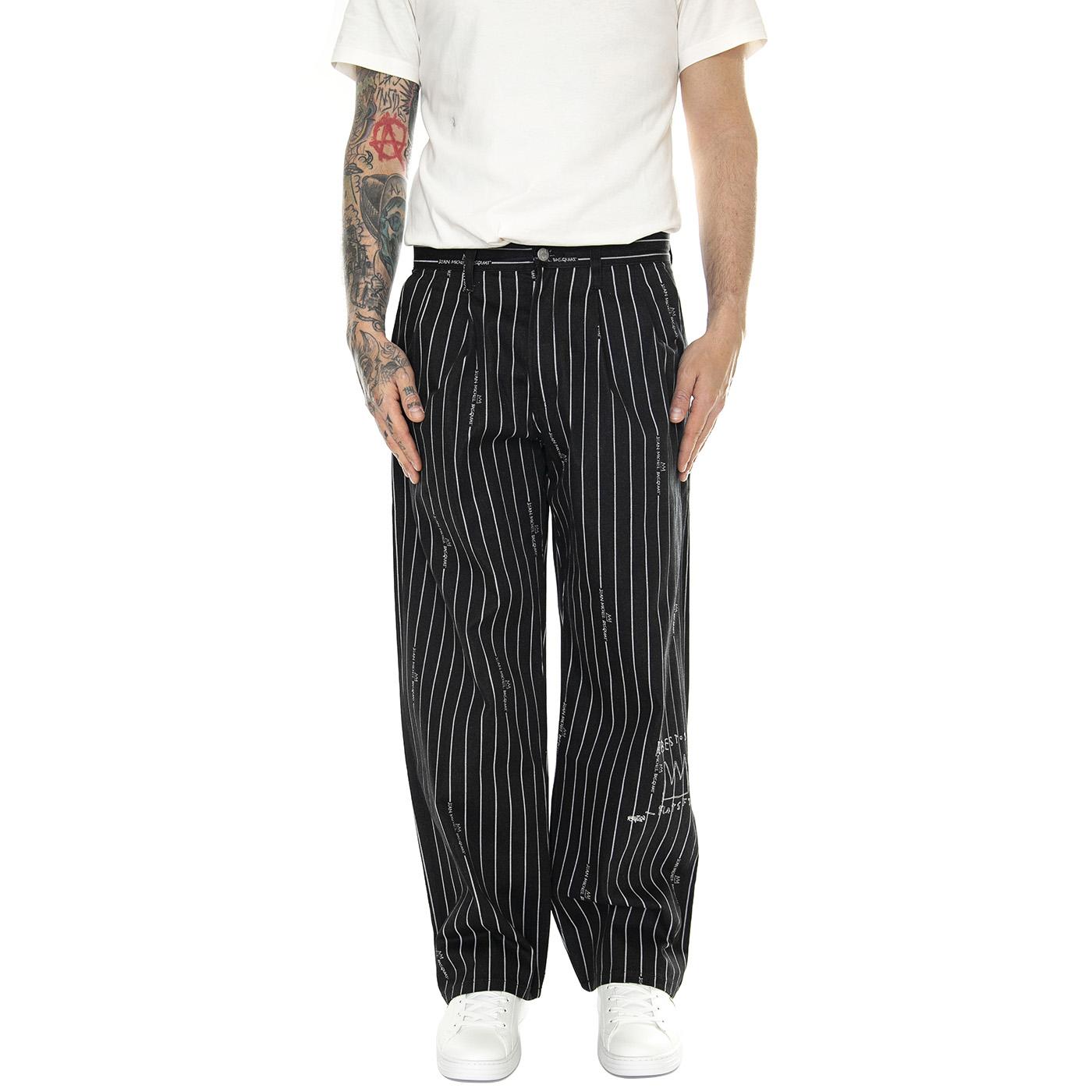 JMB Striped Pant Black / Black - Pantaloni Uomo Neri 112359248  LEE 