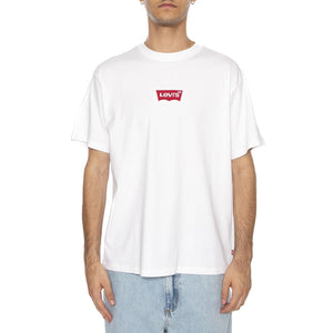 Vintage Fit Graphic Tee Badge BW 2HP White Brown - Maglietta Girocollo Uomo Bianca 87373-0214  LEVIS 